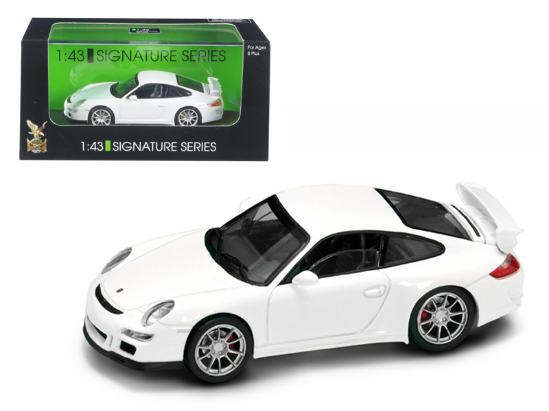 Porsche 911 997 GT3 2007 blanco 1/43 diecast modelo de coche firma de carretera - Imagen 1 de 1