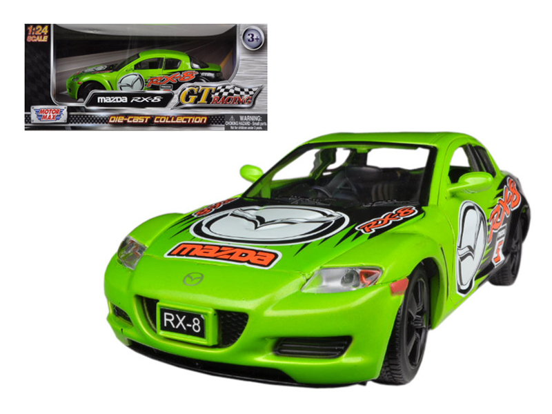 2004 Mazda RX-8 Green GT Racing Series 1/24 Diecast Model Car by Motormax - Picture 1 of 1