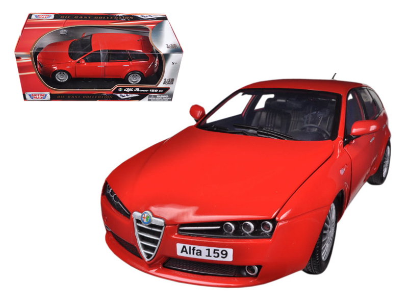 2005 Alfa 159 SW rot 1/18 Druckguss Auto Modell von Motormax - Bild 1 von 1