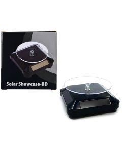 3.5 Solar Rotating Display Stand with Black Base for 1/64 Scale Model Cars