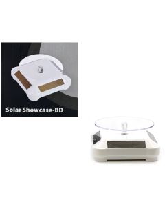 2023 3.5 Solar Rotating Display Stand, White Base for 1/64 Scale Model Cars