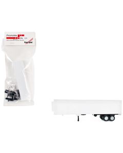 2023 40ft Refrigerated Reefer Trailer White 1/87 HO Scale Model by Promotex