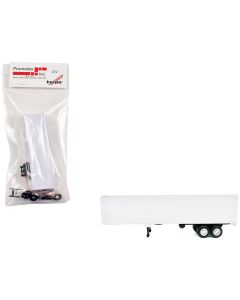 2023 40ft Dry Van Trailer White 1/87 HO Scale Model by Promotex - Plastic