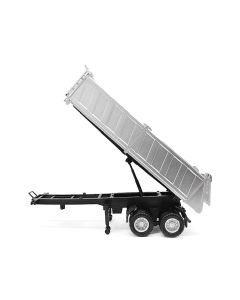 2023 26ft Gravel Trailer Silver 1/87 HO Scale Plastic Model by Promotex