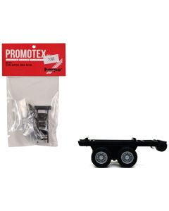 2023 Promotex 1/87 HO Dual Axle Trailer Chassis Plastic Model Kit