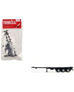 2023 3-Axle 40ft Trailer Container Chassis Model 1/87 HO Scale by Promotex