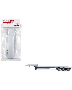 2023 Promotex 1/87 HO Scale 3-Axle Dropdeck Flatbed Trailer Plastic Model Silver Top