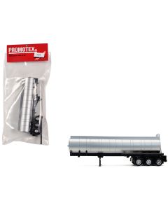 2023 3-Axle Chemical Tanker Trailer Silver 1/87 HO Scale Model by Promotex