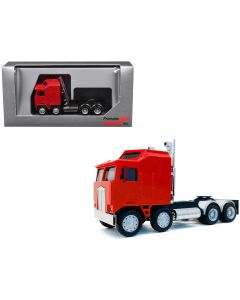 2023 K100 5 Bar Grill Twin Steer Truck Model 1/87 HO Scale Red by Promotex