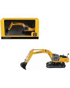 2023 New Holland E 485 B Tracked Excavator Diecast Model 1/87 Yellow by Promotex
