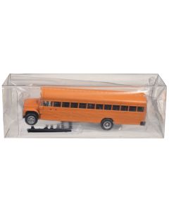 2023 Promotex HO Scale School Bus Yellow Model with Stop Sign 1/87 Plastic