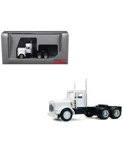 2023 Kenworth W900 Short Day Cab White 1/87 HO Plastic Model Car by Promotex