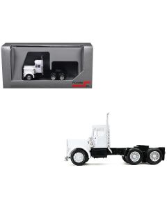 2023 Peterbilt Short Day Cab White 1/87 HO Plastic Model Car by Promotex