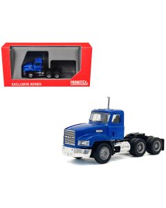 1987 Mack 603 Short Day Cab Blue Metallic HO Scale Plastic Model Car by Promotex