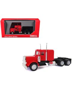 2023 Peterbilt Long Tractor Red 1/87 HO Scale Plastic Model Car by Promotex