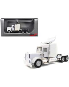 2023 Peterbilt Sleeper Cab Model 1/87 (HO) White Chrome Chassis by Promotex