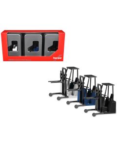 2023 Promotex 1/87 Forklifts with Trailer Bumper 3 Piece Set - HO Plastic Models