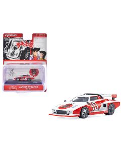 2023 Lancia Stratos #10 White Red The Circuit Wolf 1/64 Diecast Model Car Kyosho