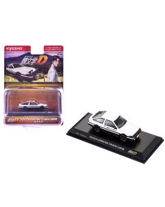 1986 Toyota Sprinter Trueno AE86 RHD Diecast Model Car - Initial D White/Black
