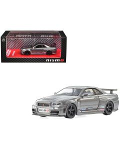 2023 Nissan Skyline GT-R Nismo BNR34 RHD Gray Metallic 1/64 Diecast Model Car Kyosho