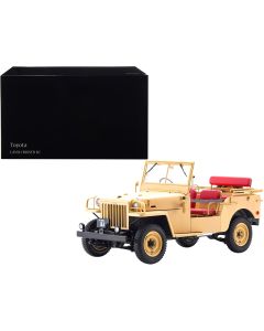 2023 Toyota Land Cruiser BJ RHD Diecast Model Car Beige 1/18 by Kyosho