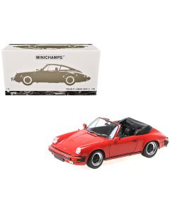 1983 Porsche 911 Carrera Cabriolet 3.2 Red Diecast Model Car 1/18 Minichamps