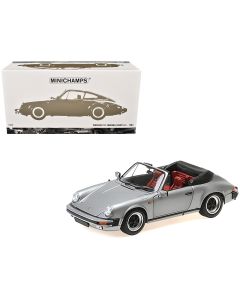 1983 Porsche 911 Carrera Cabriolet 3.2 Diecast Model Car Gray Metallic 1/18 Minichamps