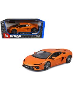 2023 Lamborghini Temerario 1/18 Diecast Model Car Orange Metallic Bburago