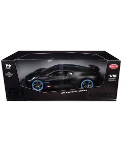 2019 Bugatti Divo Carbon Fiber Diecast Model Car 1/18 Bburago 50th Anniversary Blue Accents