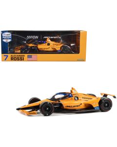 2023 Dallara IndyCar #7 Alexander Rossi McLaren 1/18 Diecast Model - Arrow McLaren 60th Anniversary