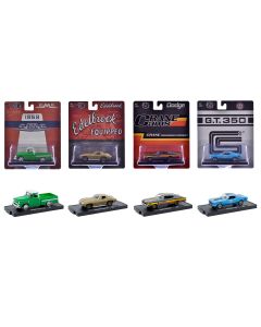 2023 M2 Machines Limited Edition 1/64 Diecast Model Cars - Auto-Drivers Set of 4, Blister Packs, 7500 Worldwide