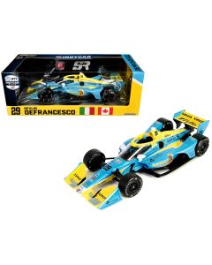 2023 Dallara IndyCar #29 Devlin DeFrancesco Diecast Model Car 1/18 Greenlight WOOOOO Energy
