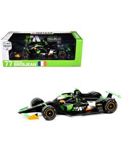2024 Dallara IndyCar #77 Romain Grosjean Diecast Model Car 1/18 Greenlight NTT Series