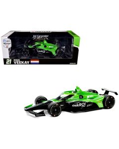 2024 Dallara IndyCar #21 Rinus VeeKay Diecast Model Car - Ed Carpenter Racing 1/18
