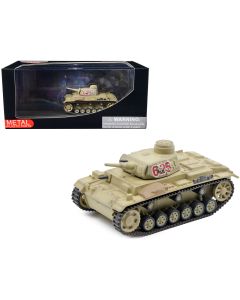1941 German Sd. Kfz. 141 PzKpfw III Ausf. G Tank - DAK North Africa 1/72 Diecast Model