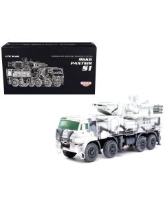 2023 Pantsir S1 96K6 Self-Propelled Air Defense Model, Winter Camouflage, 1/72 Diecast