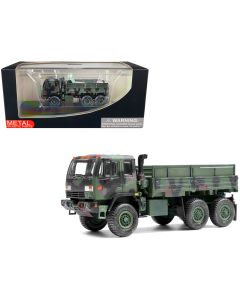 2023 M1083 MTV Cargo Truck 1/72 Diecast Model US Army NATO Camouflage Armor Series