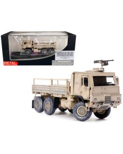 2023 1/72 Diecast M1083 MTV Armored Cargo Truck Turret US Army Desert Camouflage