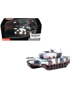 2023 Leopard 2A4 Main Battle Tank Diecast Model, Winter Camouflage, 1/72 Scale, German Army