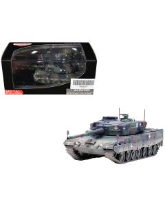 2023 Leopard 2A4 Main Battle Tank Diecast Model 1/72 Ukrainian Army 3-Tone Camouflage