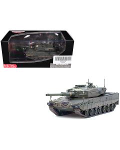 1/72 Diecast Leopard 2A4 Main Battle Tank Green Camouflage German Army Panzerkampf