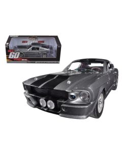1967 Ford Mustang Eleanor Diecast Model Car 1/18 Gray Metallic Black Stripes