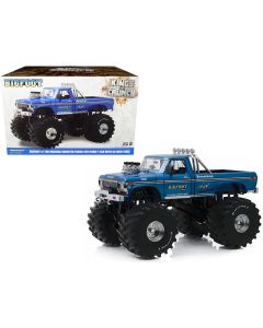 1974 Ford F-250 Ranger XLT Monster Truck 1/18 Diecast Blue Bigfoot #1 Kings of Crunch