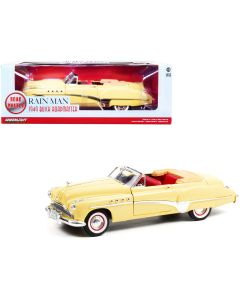 1949 Buick Roadmaster Convertible Diecast Model Car 1/18 Yellow Red Interior Rain Man