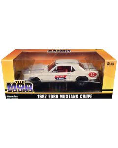 1967 Ford Mustang Coupe Diecast Model Car 1/18 White Greenlight #23 Thrill Circus
