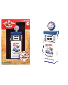 1951 Wayne 505 Gas Pump Diecast Replica 1/18 White & Blue Vintage Series 17