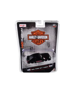 1993 Ford SVT Cobra Black Diecast Model Car 1/64 Scale by Maisto Harley Davidson