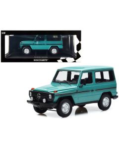1980 Mercedes-Benz G-Model SWB Turquoise Black Stripes 1/18 Diecast Limited Edition 504 pcs