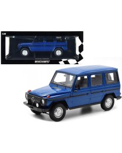 1980 Mercedes-Benz G-Model LWB Dark Blue Limited Edition 1/18 Diecast Model Car