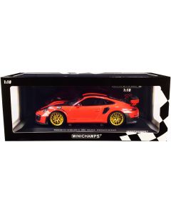 2018 Porsche 911 GT2RS Weissach Package 1/18 Diecast Model Car - Limited Edition 300